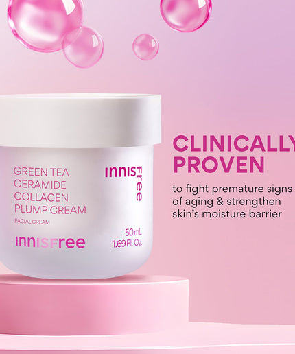 Green Tea Ceramide Collagen Plump Cream