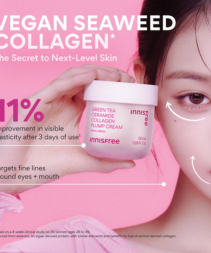 Green Tea Ceramide Collagen Plump Cream