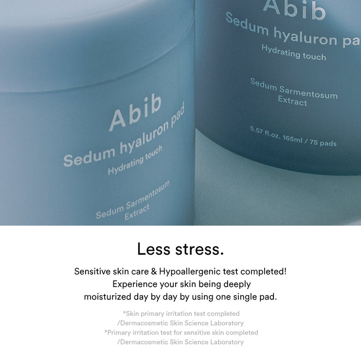 Abib Sedum Hyaluron Pad Hydrating touch 165ml (75 pads)