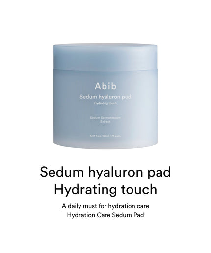 Abib Sedum Hyaluron Pad Hydrating touch 165ml (75 pads)