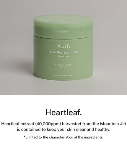 Abib Heartleaf Spot Pad Calming touch 150ml (80 pads)