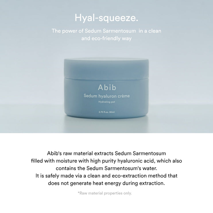 Abib Sedum Hyaluron Creme Hydrating pot 80ml