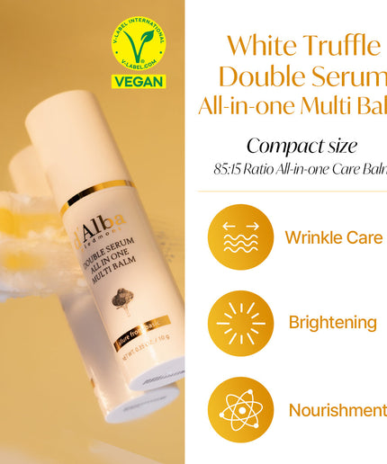 d'Alba Italian White Truffle Vegan Gift for HER, First Aromatic Spray Serum & All in one Multi Balm Stick, Facial Skincare Gift Set