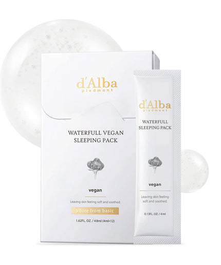 d'Alba Waterfull Vegan Sleeping Pack 4ml*12packs