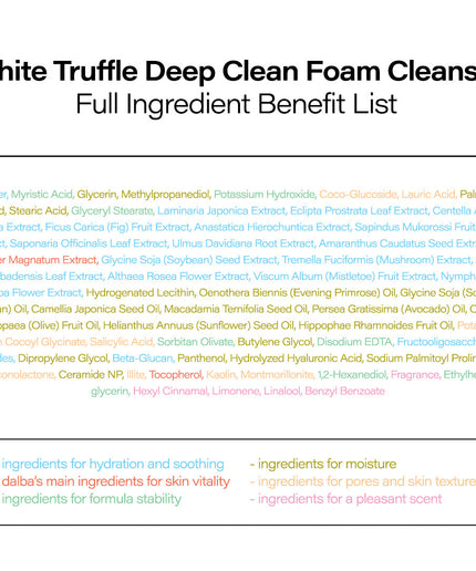 d'Alba White Truffle Deep Clean Foam Cleanser 80 ml