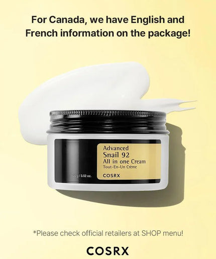 COSRX Advanced Snail 92 All in one Cream 100g