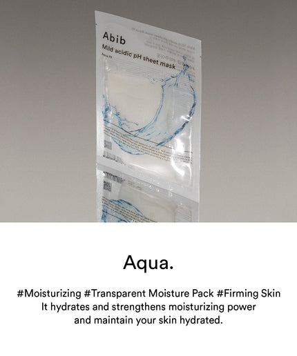 Abib Mild Acidic pH Sheet Mask Aqua fit (10pcs)