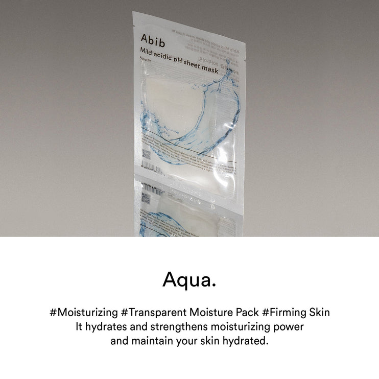 Abib Mild Acidic pH Sheet Mask Aqua fit (10pcs)