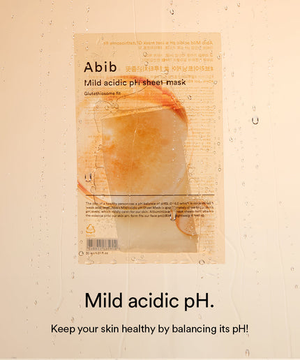 Abib Mild acidic pH sheet mask Glutathiosome fit (10pcs)