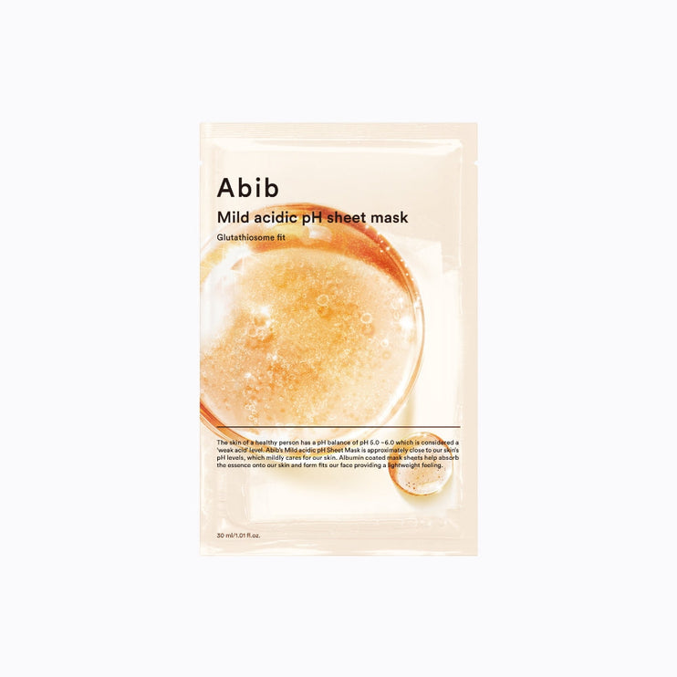 Abib Mild acidic pH sheet mask Glutathiosome fit (10pcs)