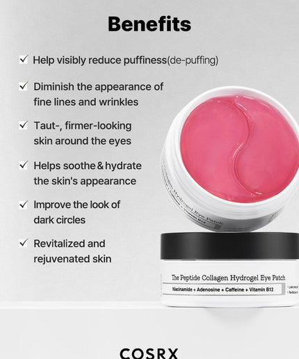 COSRX The Peptide Collagen Hydrogel Eye Patch 85g