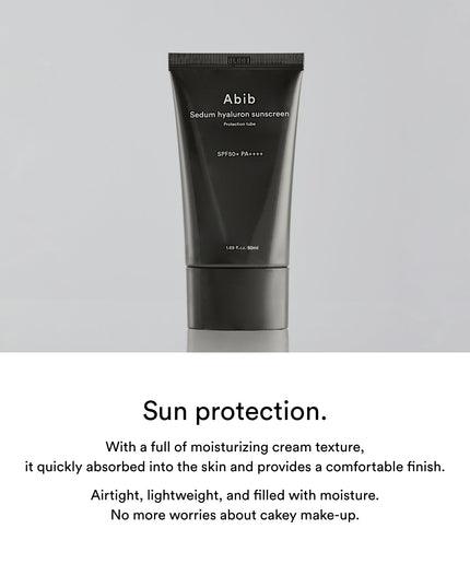 Abib Sedum Hyaluron Sunscreen Protection tube SPF50+ PA ++++ 50ml