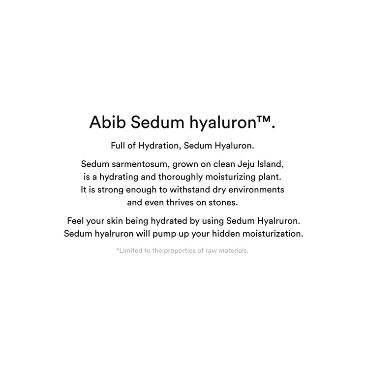 Abib Sedum Hyaluron Sunscreen Protection tube SPF50+ PA ++++ 50ml