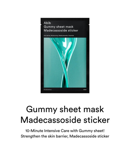 Abib Gummy sheet mask Madecassoside sticker (10pcs)