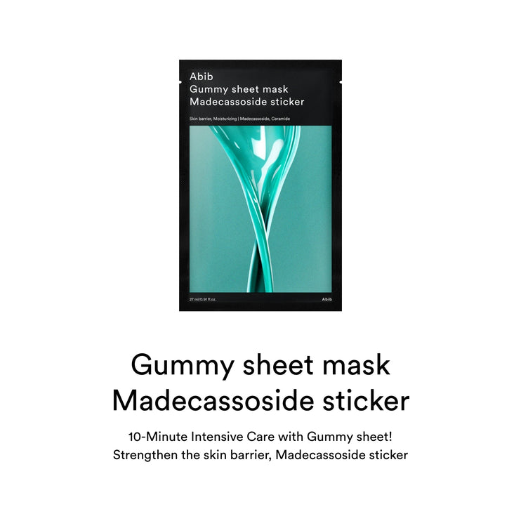 Abib Gummy sheet mask Madecassoside sticker (10pcs)