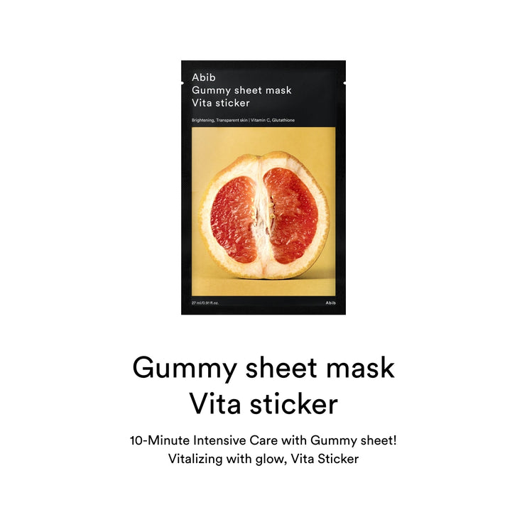 Abib Gummy sheet mask Vita sticker (10pcs)