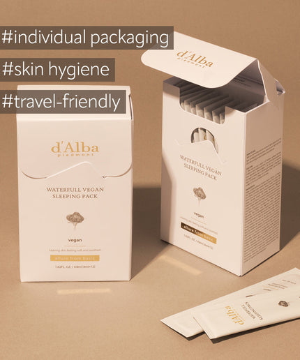 d'Alba Waterfull Vegan Sleeping Pack 4ml*12packs