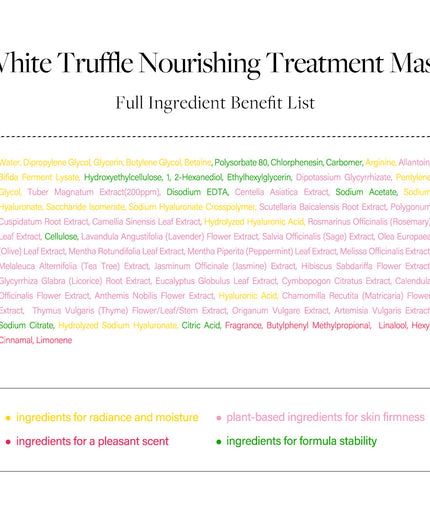 d'Alba White Truffle Nourishing Treatment Mask 25ml*5packs