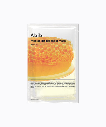 Abib Mild acidic pH sheet mask Honey fit (10pcs)