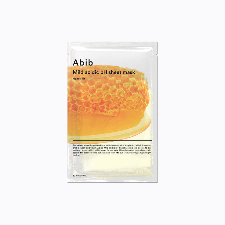 Abib Mild acidic pH sheet mask Honey fit (10pcs)