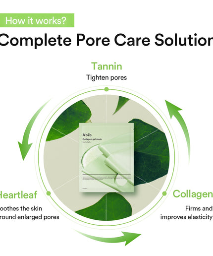 Abib Collagen Gel Mask Heartleaf jelly (10pcs)